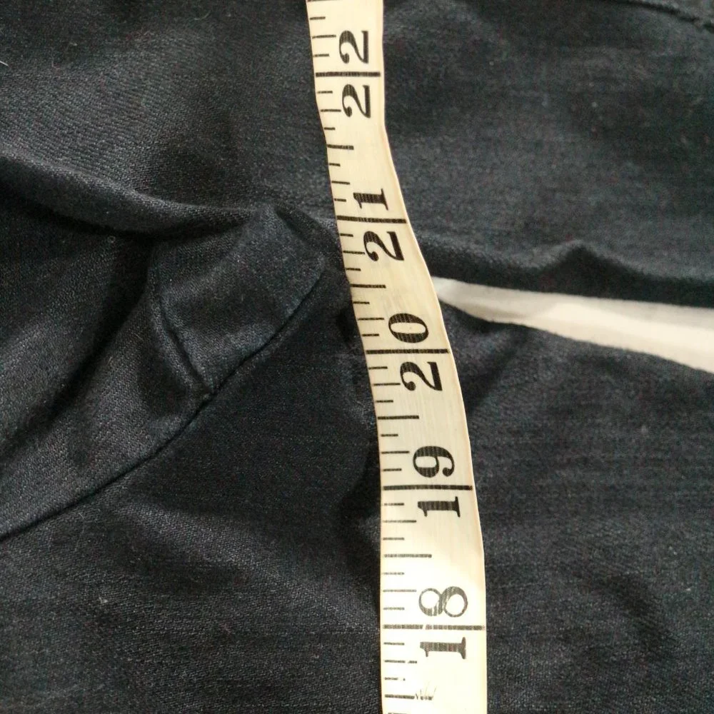 CHICOS Platinum Dark Denim Full Zip Jacket Sz 2 - Picture 10 of 11